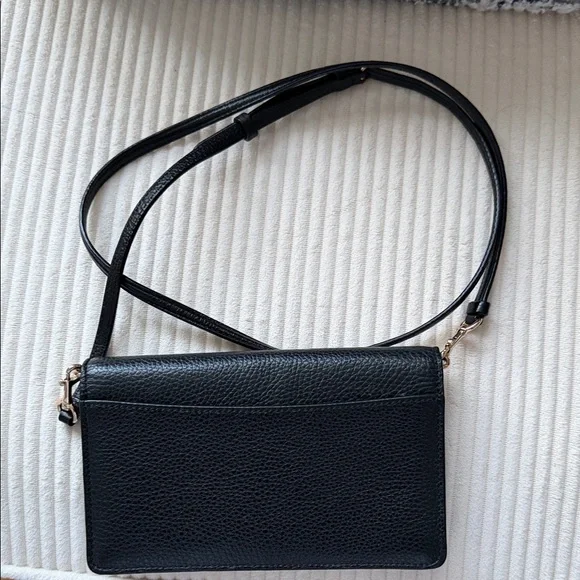 Coach Embossed Black Crossbody Bag - Picture 3 of 4